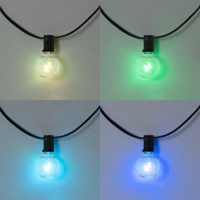 Lampka solarna ogrodowa na sznurze 10m z LED 10 świateł RGBW - Russell