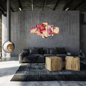 Obraz - Vintage Flowers (125x70 cm)