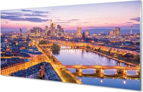 Panel szklany do Kuchni Nocna Panorama Berlina