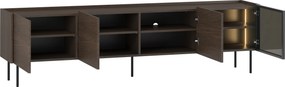 Szafka RTV Dunari 220 cm z metalowymi nogami - dąb dunin