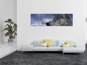 Obraz - Głowa wilka (170x50 cm)