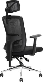 Krzesło biurowe z regulacją lędźwiową Otis, zgodne z normą BHP