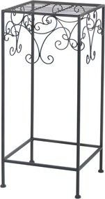 Zestaw 3 czarnych postumentów na doniczki z kwiatami Esschert Design