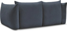 Ciemnoniebieska sofa z materiału bouclé 234 cm Azra – Bobochic Paris