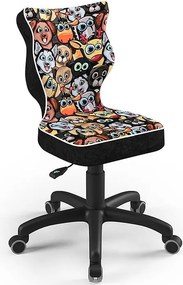 Krzesło z motywem dziecięcym Petit Black rozmiar 3 (119-142 cm)
