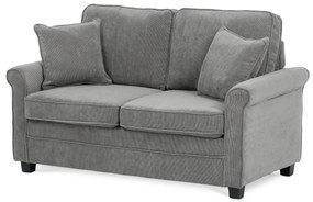 Dwuosobowa sofa ASB-4170 GREY2, manżestrowa, szara