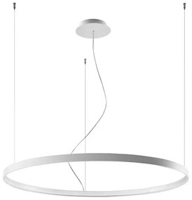 Biała lampa wisząca pierścieniowa M9-B47