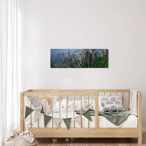Obraz - Narodowy Park Leśny Zhangjiajie (z zegarem) (90x30 cm)