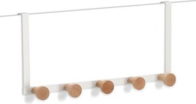 Metalowy wieszak na drzwi, 5 haczyków