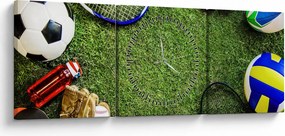 Obraz - Sport (z zegarem) (90x30 cm)