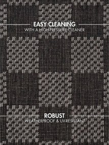 Czarny/kremowy dywan odpowiedni na zewnątrz 160x230 cm Haringey Dorothy – Ted Baker