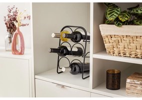 Metalowy stojak na wino na 6 butelek– Compactor