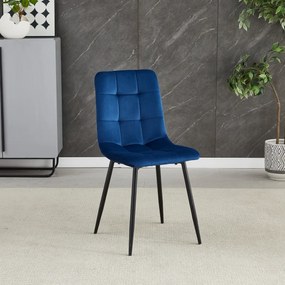 Zestaw krzeseł do jadalni CT-281 BLUE4, 4 szt.