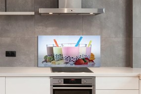 Panel szklany do Kuchni Kremowe Szejki Owocowe