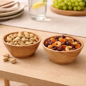 Zestaw misek z drewna mango, 2 sztuki, Ø 16 cm