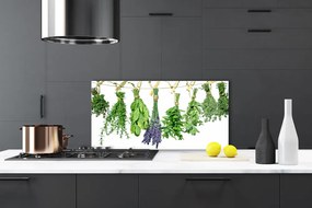 Panel Szklany Płatki Kwiatów i Zioła