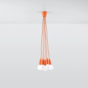 Pomarańczowa lampa wisząca ø 25 cm Rene – Nice Lamps