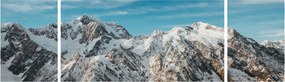 Obraz ośnieżonych szczytów, Fiordland (170x50 cm)