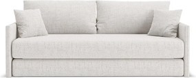 Beżowa rozkładana sofa z tkaniny szenilowej 209 cm Shannon – Cosmopolitan Design