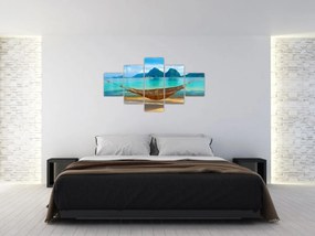 Obraz - Hamak na plaży (125x70 cm)