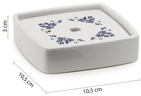 GEDY CX1189 Cixi Mydelniczka stojąca, porcelana, biały/niebieski