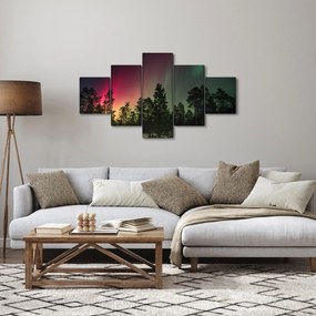 Obraz zorzy polarnej (125x70 cm)
