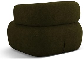 Zielony fotel z materiału bouclé Jenny – Micadoni Home