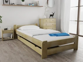 Łóżko Emily 90 x 200 cm, sosna Stelaż: Ze stelażem listwowym rolowanym, Materac: Materac Coco Maxi 20 cm