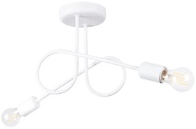 Żyrandol LOOP 2 biały supeł SOLLUX  LIGHTING
