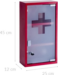 Szafka medyczna, metalowa apteczka - 3 poziomy, ZELLER