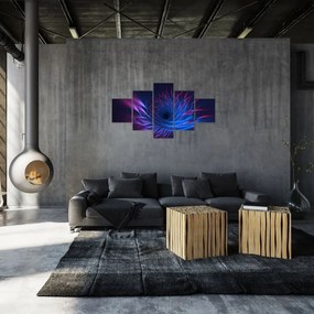 Obraz - abstrakcja kwiatu (125x70 cm)