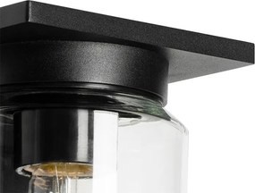 Nowoczesna lampa ścienna czarna IP54 - Marshall