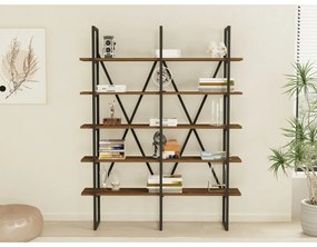 Regał Burgaz Black and Walnut