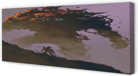 Obraz drukowany na płótnie Człowiek z Głowami