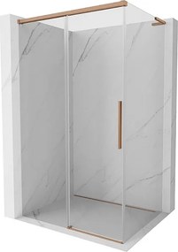 Mexen Rox L kabina prysznicowa rozsuwana 105 x 85 cm, transparent, miedź szczotkowana - 8C2L-105-085-65-00