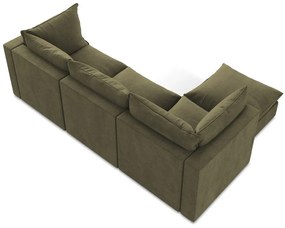 Narożnik (lewostronny/z szezlongiem) w kolorze khaki Manao – Makamii