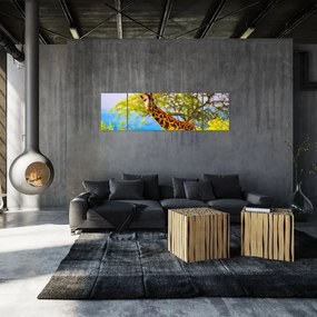Obraz żyrafy w Afryce (170x50 cm)