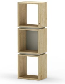Zielony regał w dekorze dębu 32x99,5 cm Lofty – Marckeric