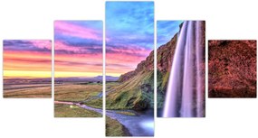 Obraz - Wodospad Seljalandsfoss (125x70 cm)
