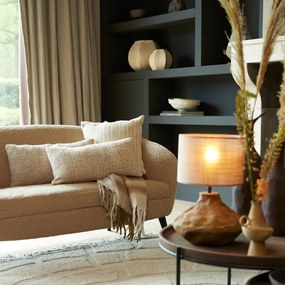 Jasnobrązowa sofa z materiału bouclé 160 cm Almond – Light &amp; Living