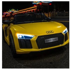 Auto na akumulator audi r8 spyder żółty