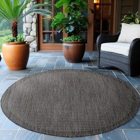 Dywan uniwersalny Giza czarny 120 cm x 120 cm koło