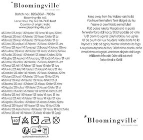 Brązowy koc z bawełny z recyklingu 130x160 cm Arni – Bloomingville