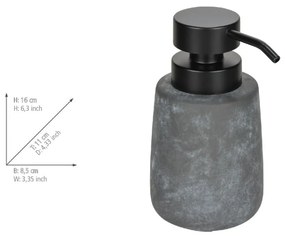 Szary dozownik do mydła ceramiczny 400 ml Sacile – Wenko