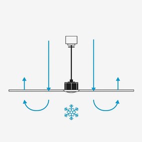 Wentylator LED PUNT M biały/jasne drewno DC