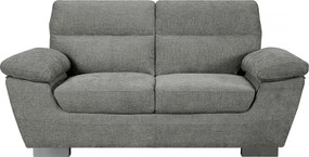Sofa z tkaniny stalej "Dallas" – 169 x 88 x 90 cm – 2 miejsca – Szara