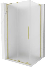 Mexen Velar L kabina prysznicowa rozsuwana 120 x 110 cm, szron, złota szczotkowana - 871-120-110-33-55
