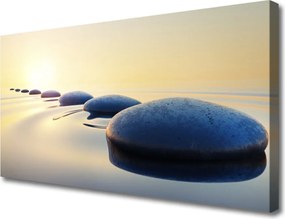 Zdjęcie na płótnie Harmonia Zen: Kamienie i Woda