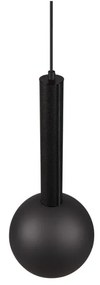 Czarna lampa wisząca ø 20 cm Ciliana – CINQUE