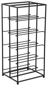 Czarny metalowy regał na wino liczba butelek 10 25x57x22,5 cm Dual Floor – PT LIVING